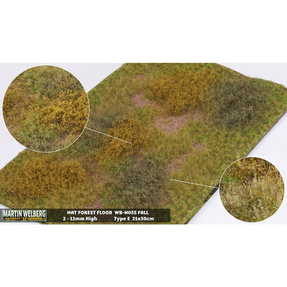 Matte type (meadow), height 12mm, with autumn powder : Martin Uhlberg Non-scale WB-M055
