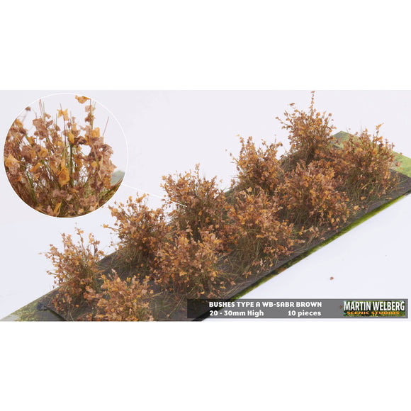 Bush A, stock type, height 20 mm, brown, 10 plants : Martin Wuerlberg Non-scale WB-SABR