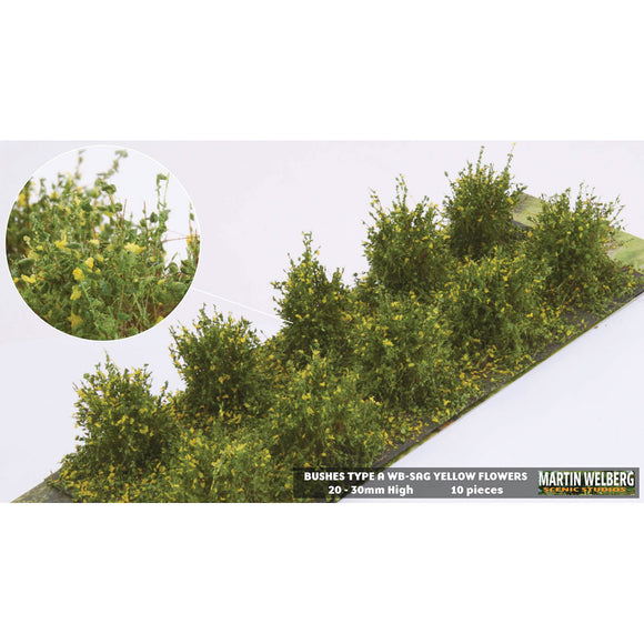 Arbusto A, tipo stock, altura 20 mm, amarillo, 10 plantas: Martin Wuerlberg Sin escala WB-SAG