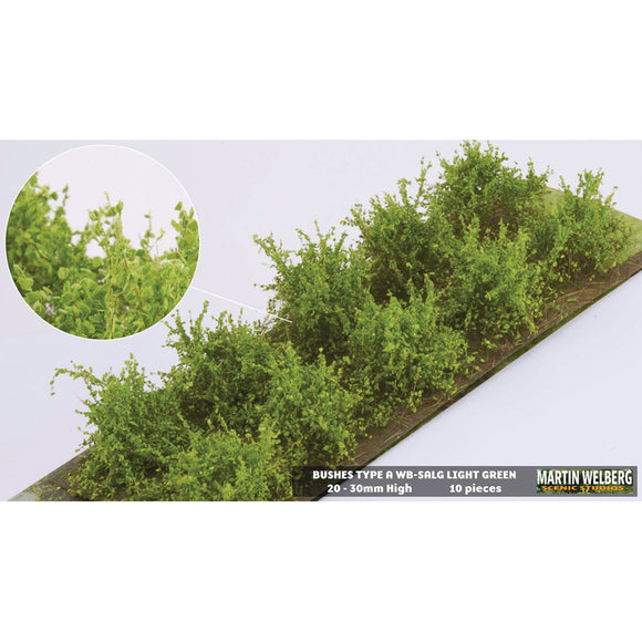 Arbusto A, tipo stock, altura 20 mm, verde claro, 10 plantas: Martin Uhlberg Sin escala WB-SALG