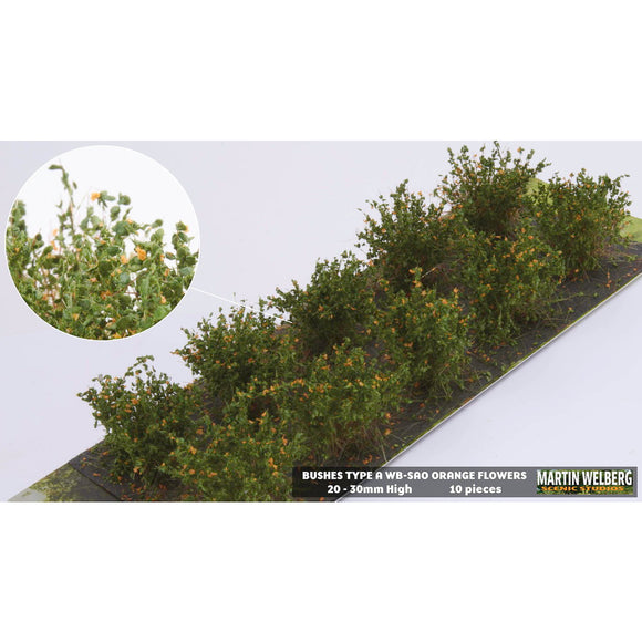 Arbusto A, tipo stock, altura 20 mm, naranja, 10 plantas: Martin Uhlberg Sin escala WB-SAO