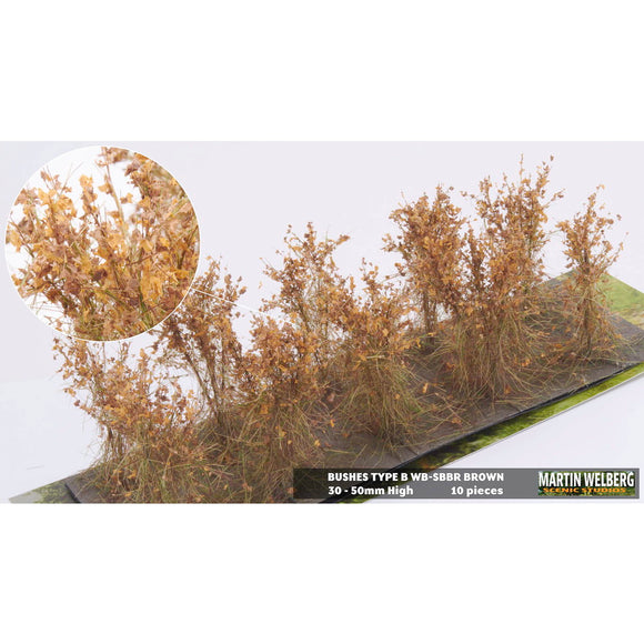 Bush B, stock type, height 40mm, brown, 10 plants : Martin Wuerlberg Non-scale WB-SBBR