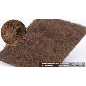Arbusto E, tipo hierba, altura 20 mm, marrón otoño: Martin Uhlberg, sin escala WB-SEFB