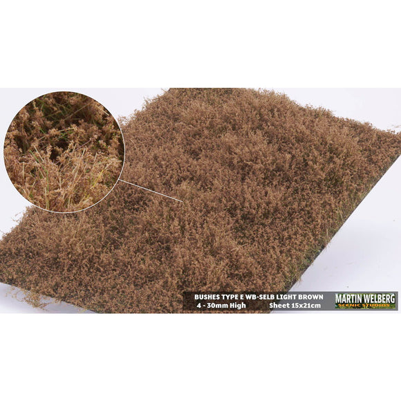 Bush E, grass type, height 20mm, light brown : Martin Uhlberg Non-scale WB-SELB