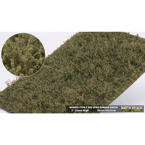Arbusto F - Tipo hierba - 15 mm de altura - Verde quemado: Martin Uelberg Sin escala WB-SFBG