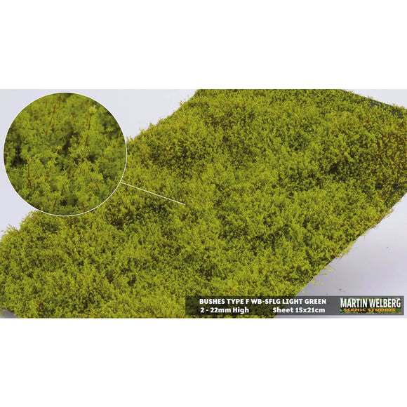 衬套 F，草型，高 15 毫米，浅绿色：Martin Uhlberg 无刻度 WB-SFLG