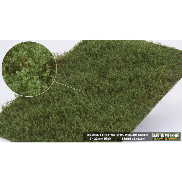 Arbusto F - Tipo hierba - 15 mm de altura - Verde medio : Martin Uelberg Sin escala WB-SFMG