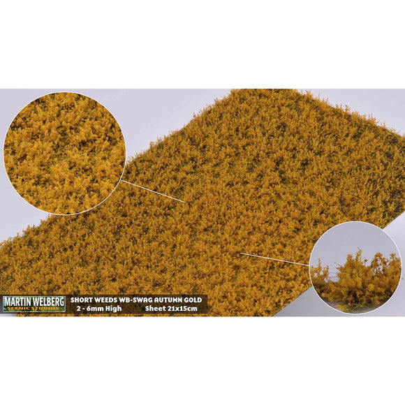 Tipo pelado (Weed Autumn Gold) Altura 6 mm : Martin Uhlberg Sin escala WB-SWAG