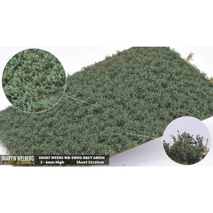Tipo pelado (Weed Hazy Green) Altura 6 mm : Martin Uhlberg Sin escala WB-SWHG