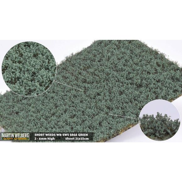Peeled type (weed sage green) Height 6mm : Martin Uhlberg Non-scale WB-SWS