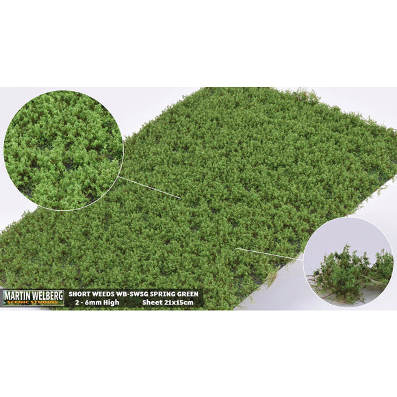 Tipo pelado (hierba, verde primavera) Altura 6 mm: Martin Uhlberg Sin escala WB-SWSG