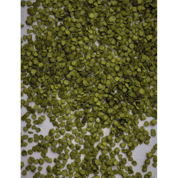 Material en polvo: hojas de abedul (verde claro): material MBR, sin escala 50-6002