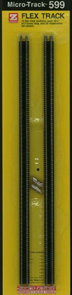 Flexible rails for Z gauge (10 x 317.5mm): Microtrains Material 599