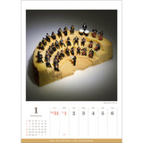 MINIATURE LIFE CALENDAR 2024 (Japan Domestic Version / Japanese Holidays, Japanese Titles)