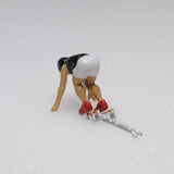 Muñeco atleta Carrera de corta distancia Comienzo agachado A: Sakatsu Producto terminado impreso en 3D HO (1:87) 201