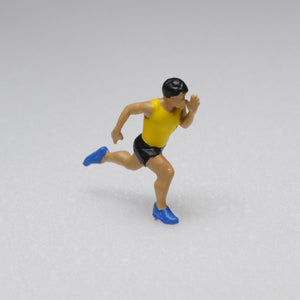 Athlete doll, short-distance runner, Dash A: Sakatsuo, 3D printed, complete, HO (1:87) 202