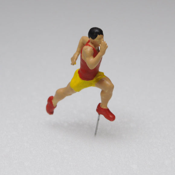 Athlete doll, short-distance runner, Dash B: Sakatsuo, 3D printed, complete, HO (1:87) 203
