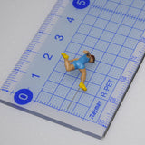 Athlete doll, short distance runner, goal A: Sakatsuo, 3D printed, complete, HO (1:87) 204