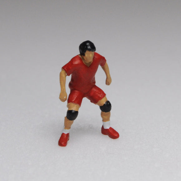 Athlete doll, volleyball stance, basic posture A: Sakatsuo, 3D printed, finished, HO (1:87) 212