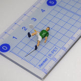 Muñeco atleta Postura de bádminton Postura básica A: Sakatsu Producto terminado impreso en 3D HO (1:87) 216