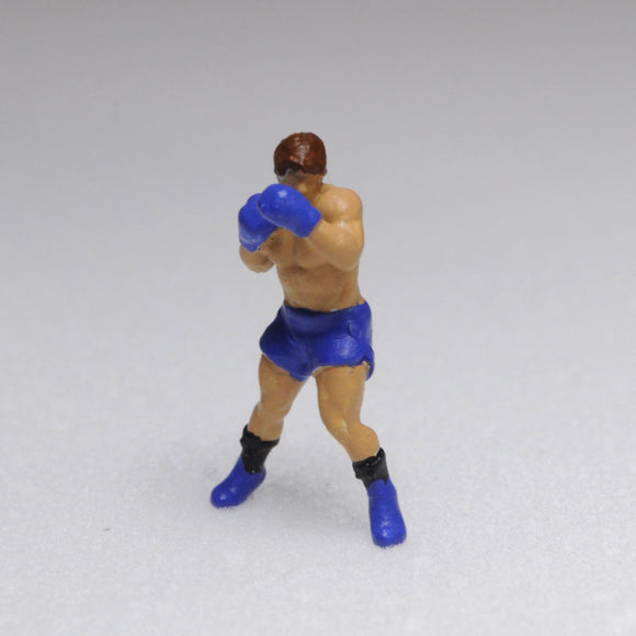 Athlete doll boxing fighting pose A: Sakatsuo 3D printed finished product HO(1:87) 217