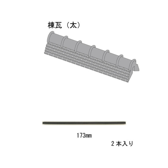 日本瓦部分：两个厚屋顶瓦：Sakatsuo Kit HO (1:87) 1905