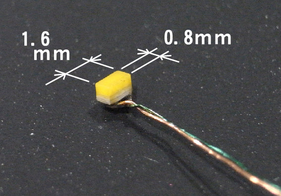 1.6x0.8mm 芯片 LED 黄色 2pcs : Sakatsuo Electronics Parts Non-scale 2202