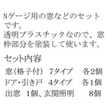 [Model] Door and Window (Modern Style) Note:Kobaru Equivalent: Sakatsuo Unpainted Kit N(1:150) 3730