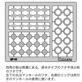 [Model] Manhole and gutter cover Note:Kobaru Equivalent: Sakatsuo Unpainted Kit N(1:150) 3813