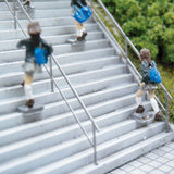 [Model] Handrail of stairs (45 degrees) Note:Kobaru Equivalent : Sakatsuo Unpainted Kit N(1:150) 3819
