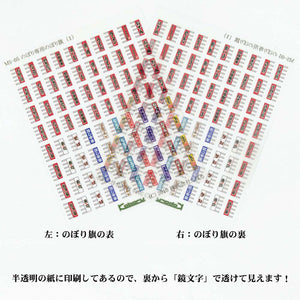 "Model" Flag A : Kobaru Equivalent : Sakatsu Pre-printed sheet N(1:150) 3870