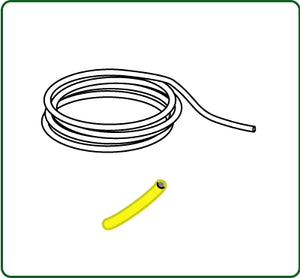 Cordón superfino, diámetro exterior aprox. 0,38 mm, amarillo: material Sakatsu, sin escala 4512