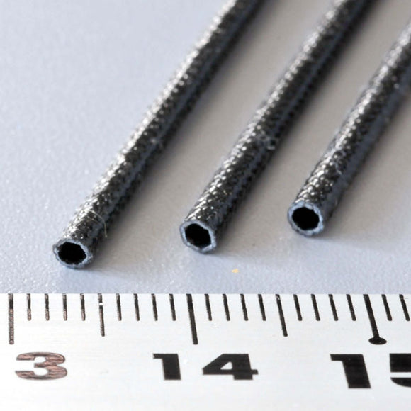 Fibre tube, outer diameter 2.3mm, black : Sakatsu material, Non-scale 4527