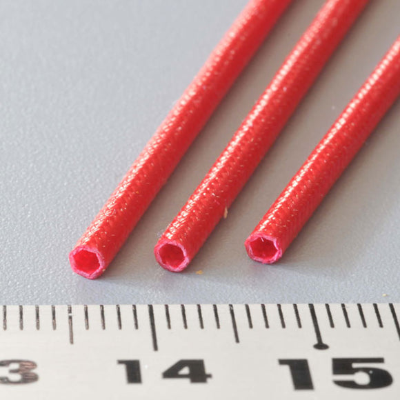 Tubo de fibra Diámetro exterior 2,3 mm Rojo: Sakatsu Material Sin escala 4533