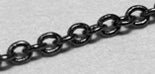 Chain, black plated, 35 rings: 1" (2.54cm) : Sakatsuo, detail up, non-scale 4561