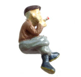 Sakatsu Doll Series Manabe Collection - Hombre sentado y fumador: Sakatsu pintado completo HO (1:87) 7515