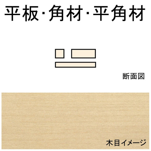 扁平、方形和长方形木材 7.9 x 7.9 x 600 mm 5 pcs : Northeastern Wood Non-scale 70296