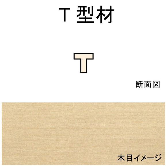 T-wood 1,6 x 1,6 x 558 mm, paquete de 5 : Northeastern Wood, sin escala 70511