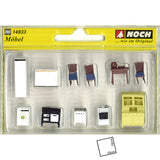 Dining room/kitchen furniture set: Noch, painted and ready to use HO(1:87) 14833