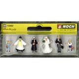 People at the Wedding: Noch painted complete set HO(1:87) 15860