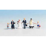 People at the Wedding: Noch painted complete set HO(1:87) 15860
