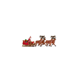 Santa Claus with Sleigh : Nogh Painted Completed HO(1:87) 15924