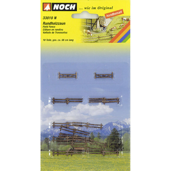 Fence, fence, wooden fence: Noch, painted and ready to use N(1:160) 33010