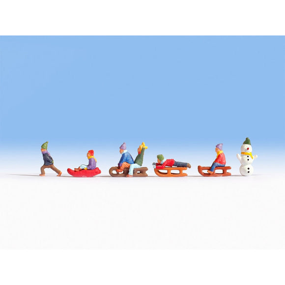 Children on a sled : Noch, complete painted version N(1:160) 36819