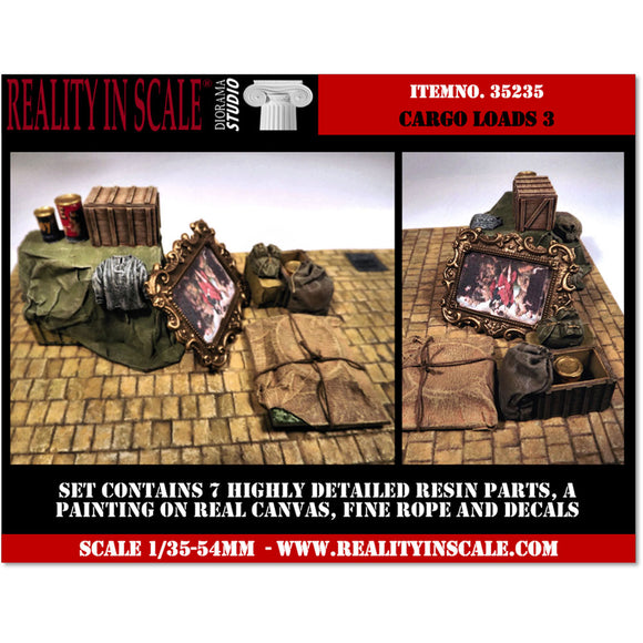 Civilian Material Load Set 3 : Reality in Scale Unpainted Kit 1:35 RIS35235