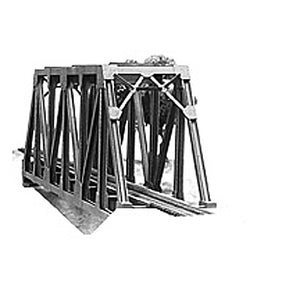 Truss Bridge: Plastruct Kit sin pintar HO (1:87) 1002
