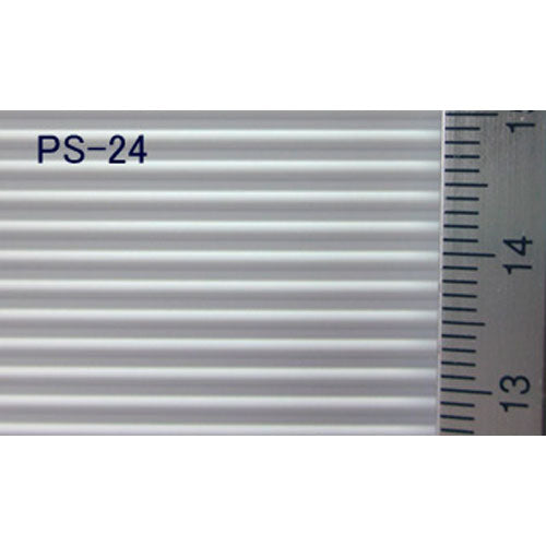 Corrugated corrugated siding, 1 ply: PLASTRACT plastic material O(1:48) PS-24(91519)