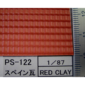 Spanish roof tiles: Plastruct plastic 1:100 PS-122 (91638)