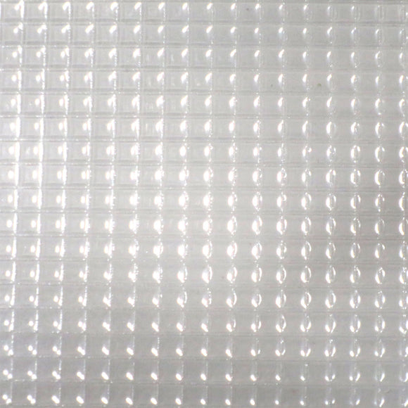 Square tiles (clear) : Plastruct plastic material, non-scale PSC-39