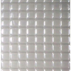 Square tiles (clear) : Plastruct plastic material, non-scale PSC-42